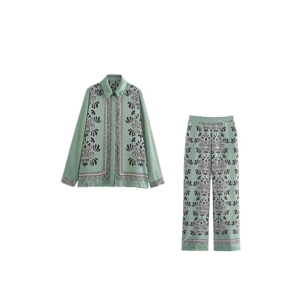 Colett Floral Pattern Long Sleeve Set