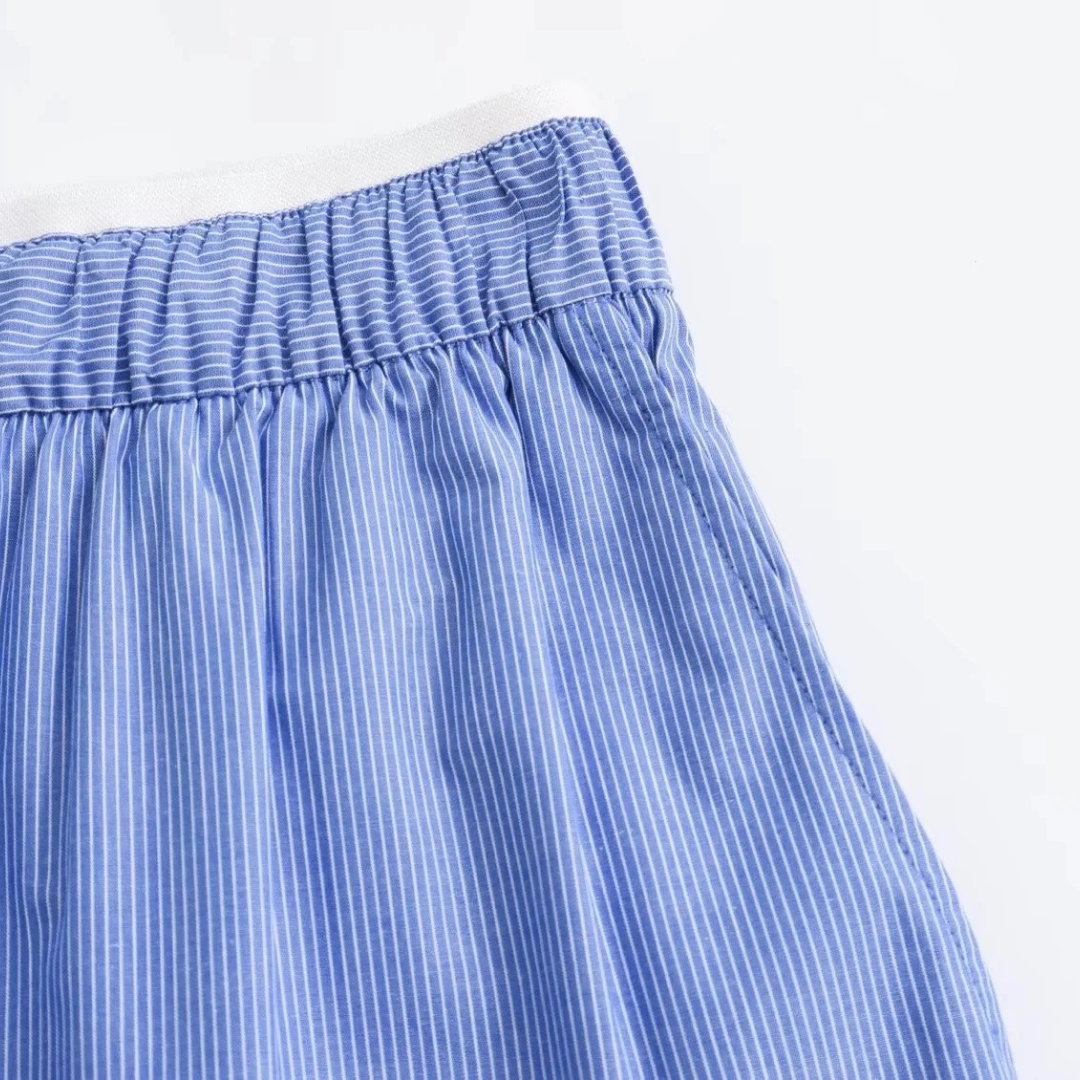 Colett BreezyBlue - Striped Set