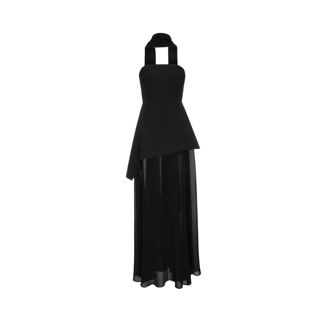 Colett Assymetric Evening Dress