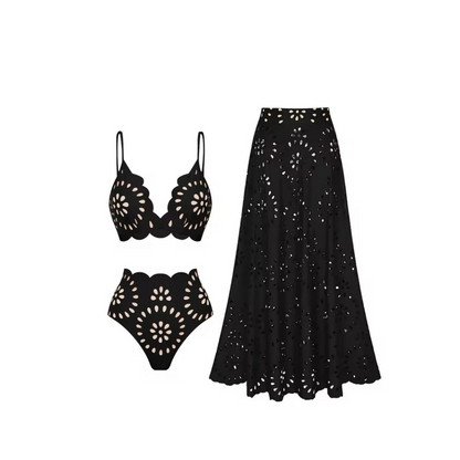 Colett Floral Cut Bralette - Set of three